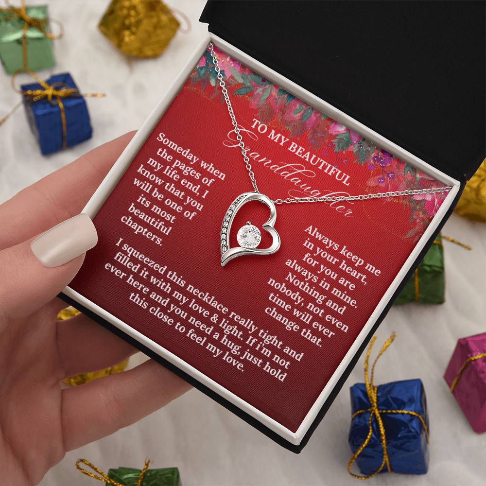 To My Beautiful Granddaughter this Christmas | Forever Love Necklace