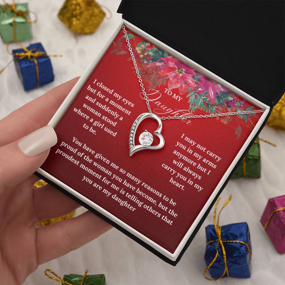 To My Daughter this Christmas | Forever Love Necklace