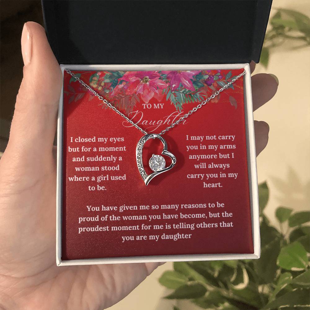 To My Daughter this Christmas | Forever Love Necklace