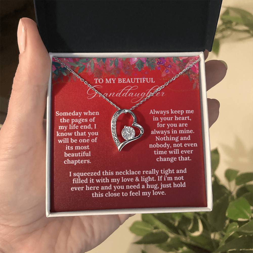 To My Beautiful Granddaughter this Christmas | Forever Love Necklace