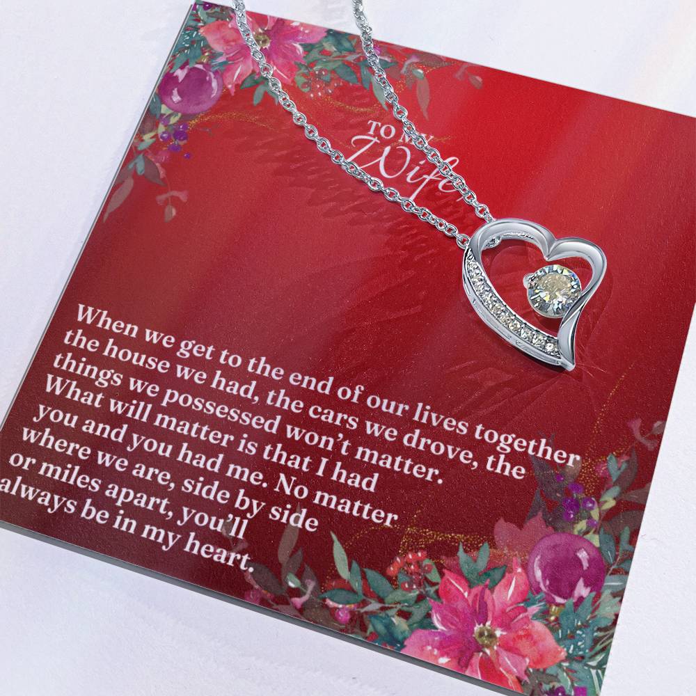 To My Wife this Christmas | Forever Love Necklace