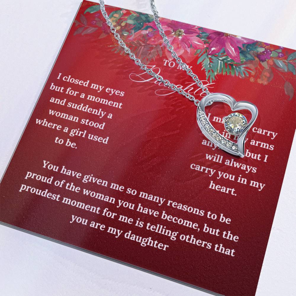 To My Daughter this Christmas | Forever Love Necklace