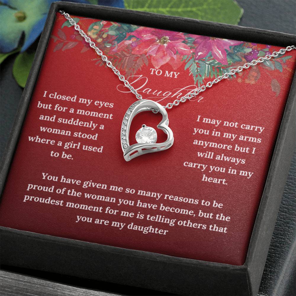 To My Daughter this Christmas | Forever Love Necklace