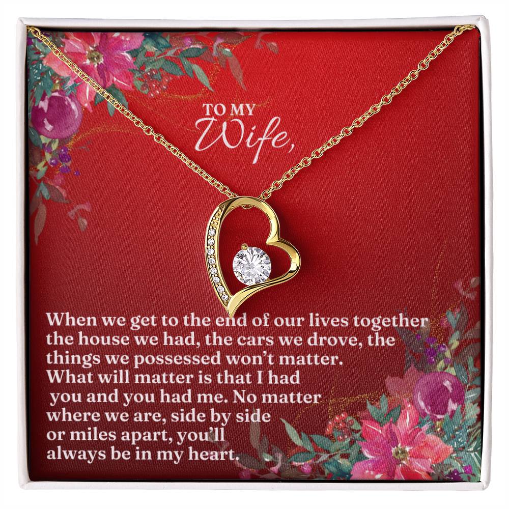 To My Wife this Christmas | Forever Love Necklace