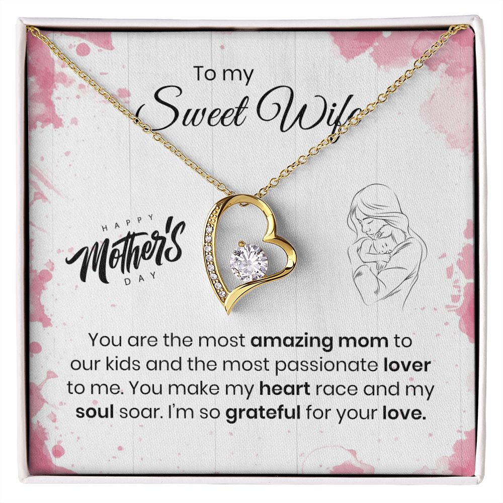 To My Sweet Wife | Happy Mother's Day | Forever Love Necklace