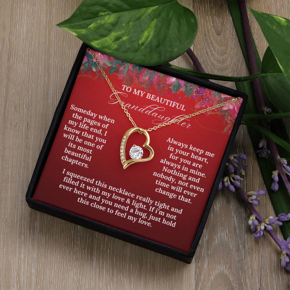 To My Beautiful Granddaughter this Christmas | Forever Love Necklace