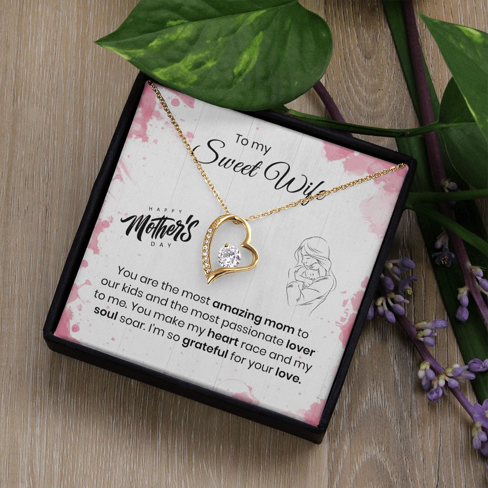 To My Sweet Wife | Happy Mother's Day | Forever Love Necklace