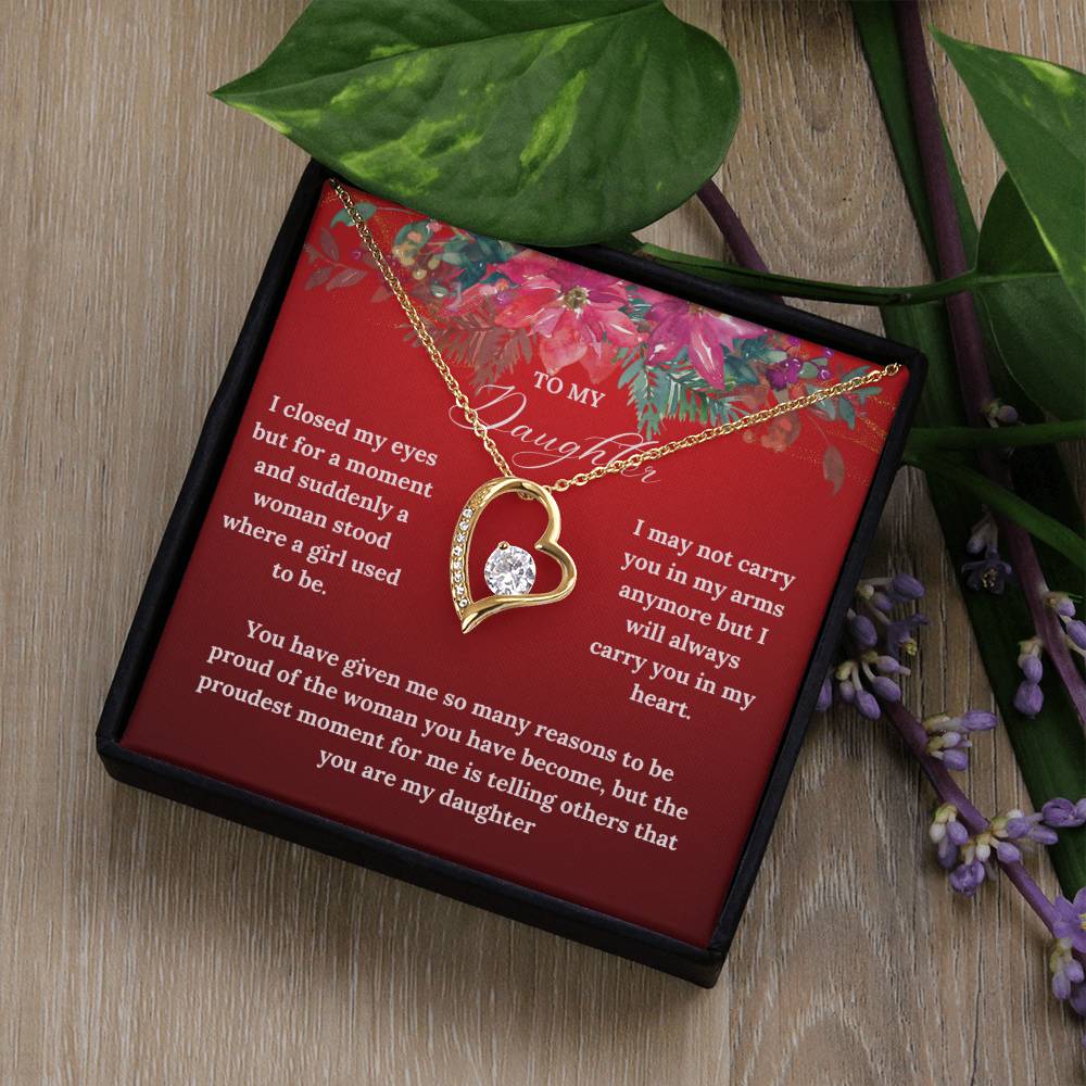 To My Daughter this Christmas | Forever Love Necklace