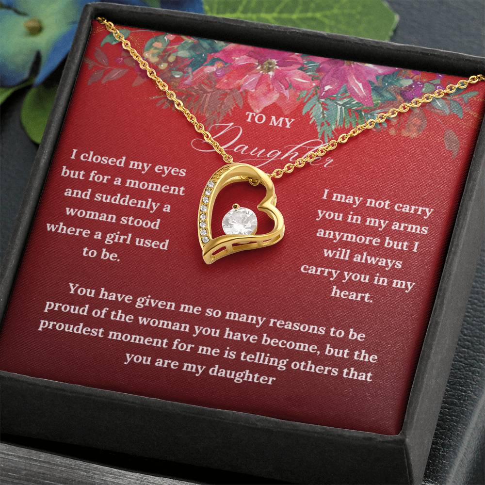 To My Daughter this Christmas | Forever Love Necklace