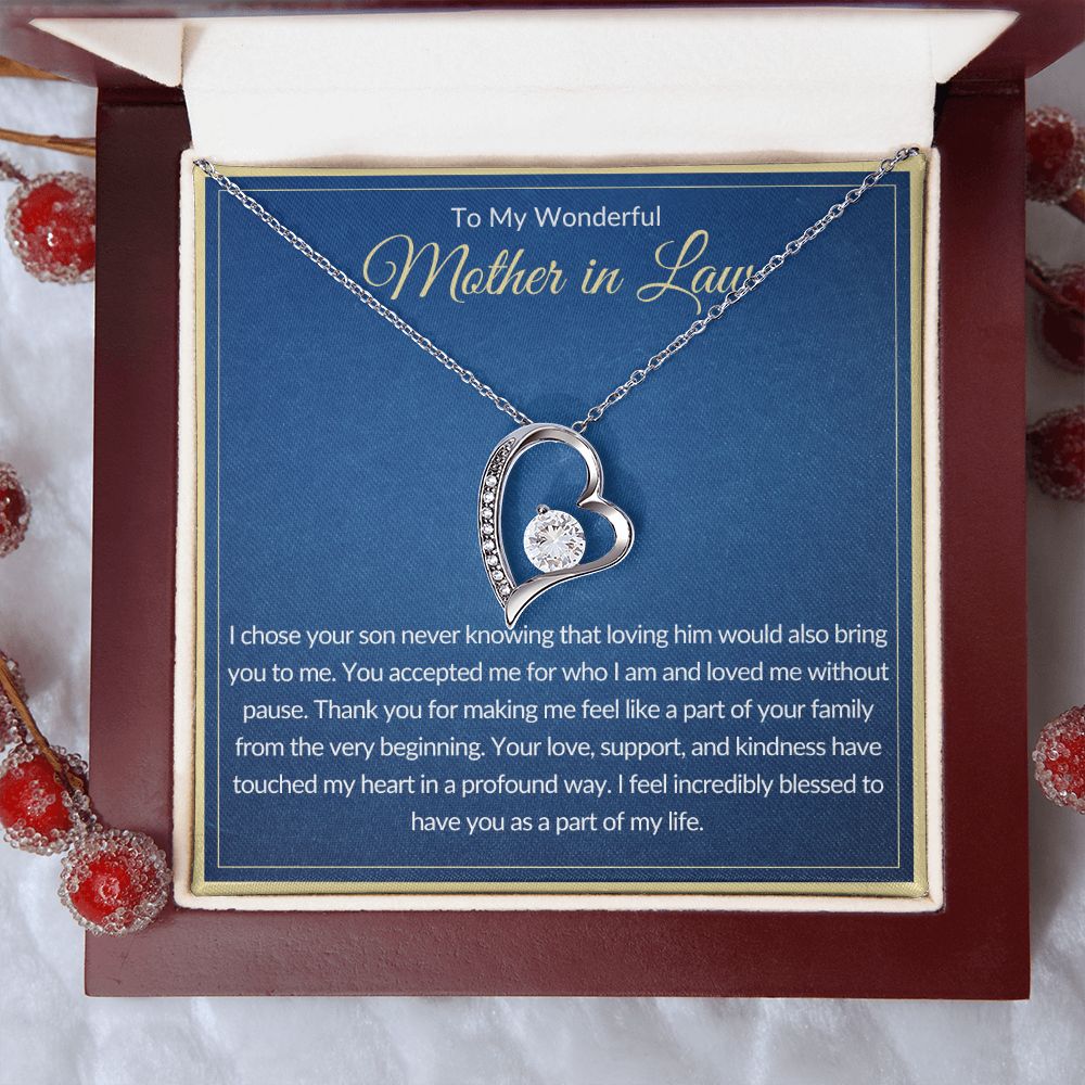 To My Wonderful Mother In Law | Forever Love Necklace