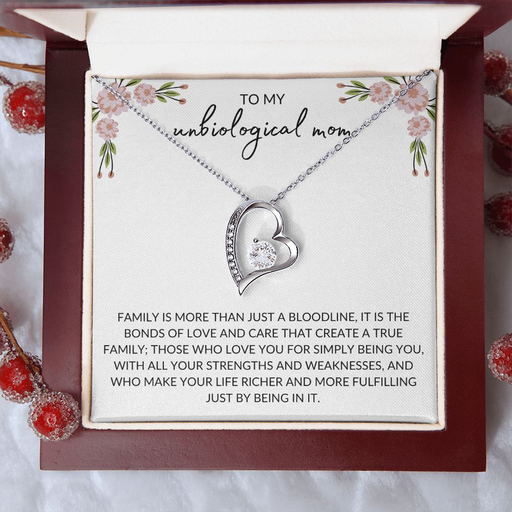 To My Unbiological Mom | Family - Forever Love Necklace