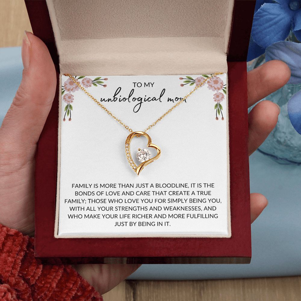To My Unbiological Mom | Family - Forever Love Necklace