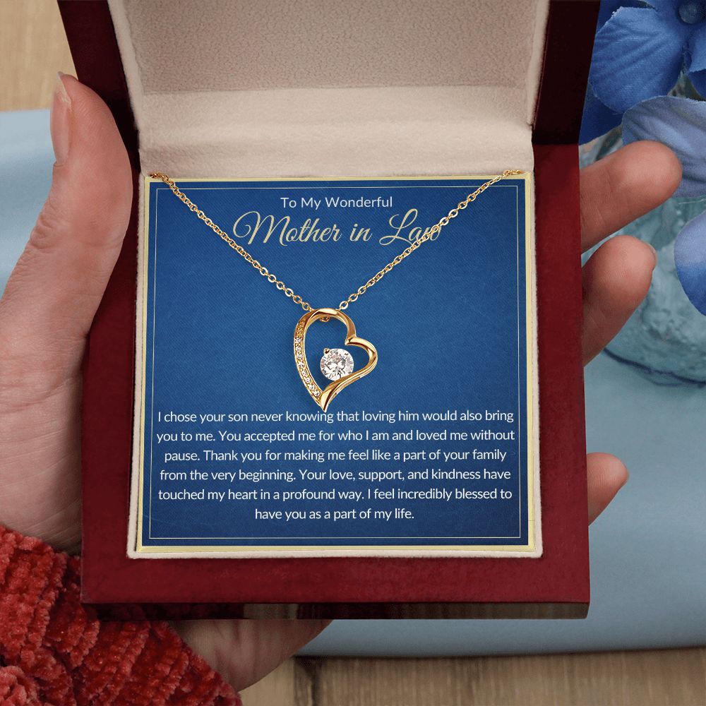 To My Wonderful Mother In Law | Forever Love Necklace