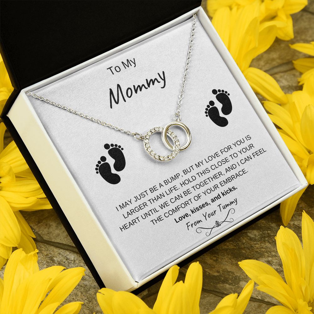 To My Mommy | From Your Tummy - Perfect Pair Necklace