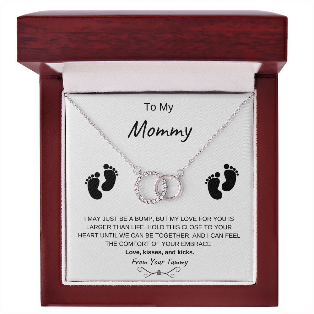 To My Mommy | From Your Tummy - Perfect Pair Necklace