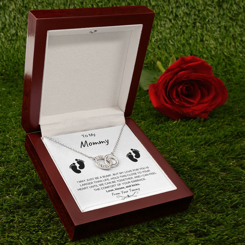 To My Mommy | From Your Tummy - Perfect Pair Necklace
