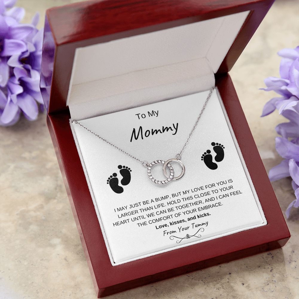 To My Mommy | From Your Tummy - Perfect Pair Necklace