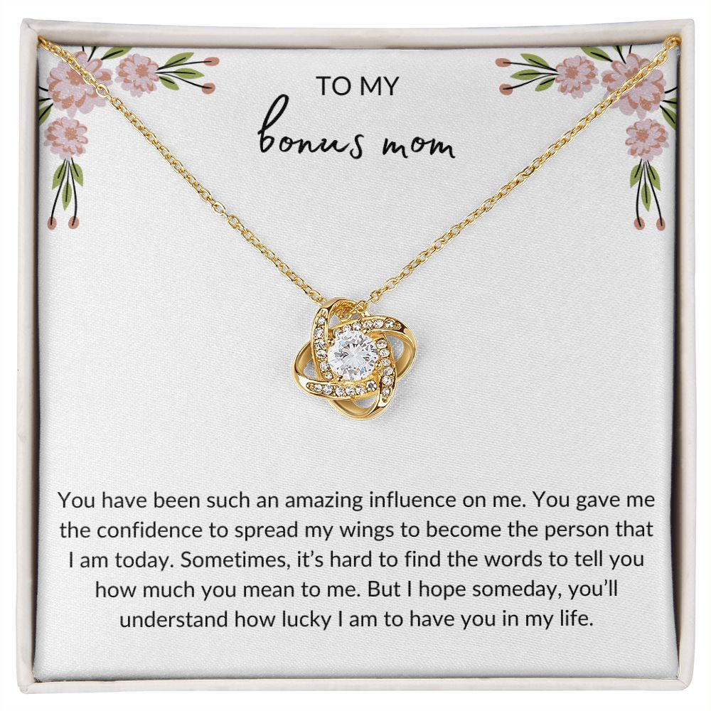 To My Bonus Mom | Love Knot Necklace