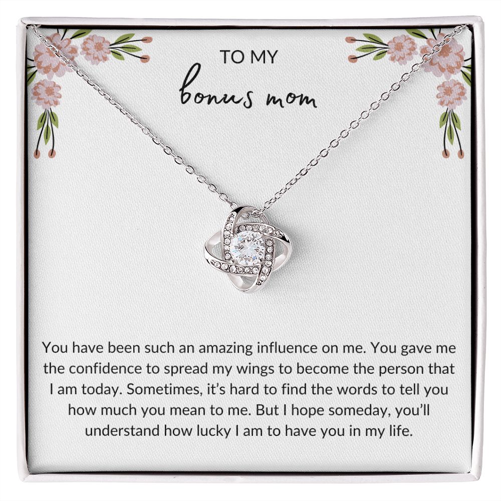 To My Bonus Mom | Love Knot Necklace