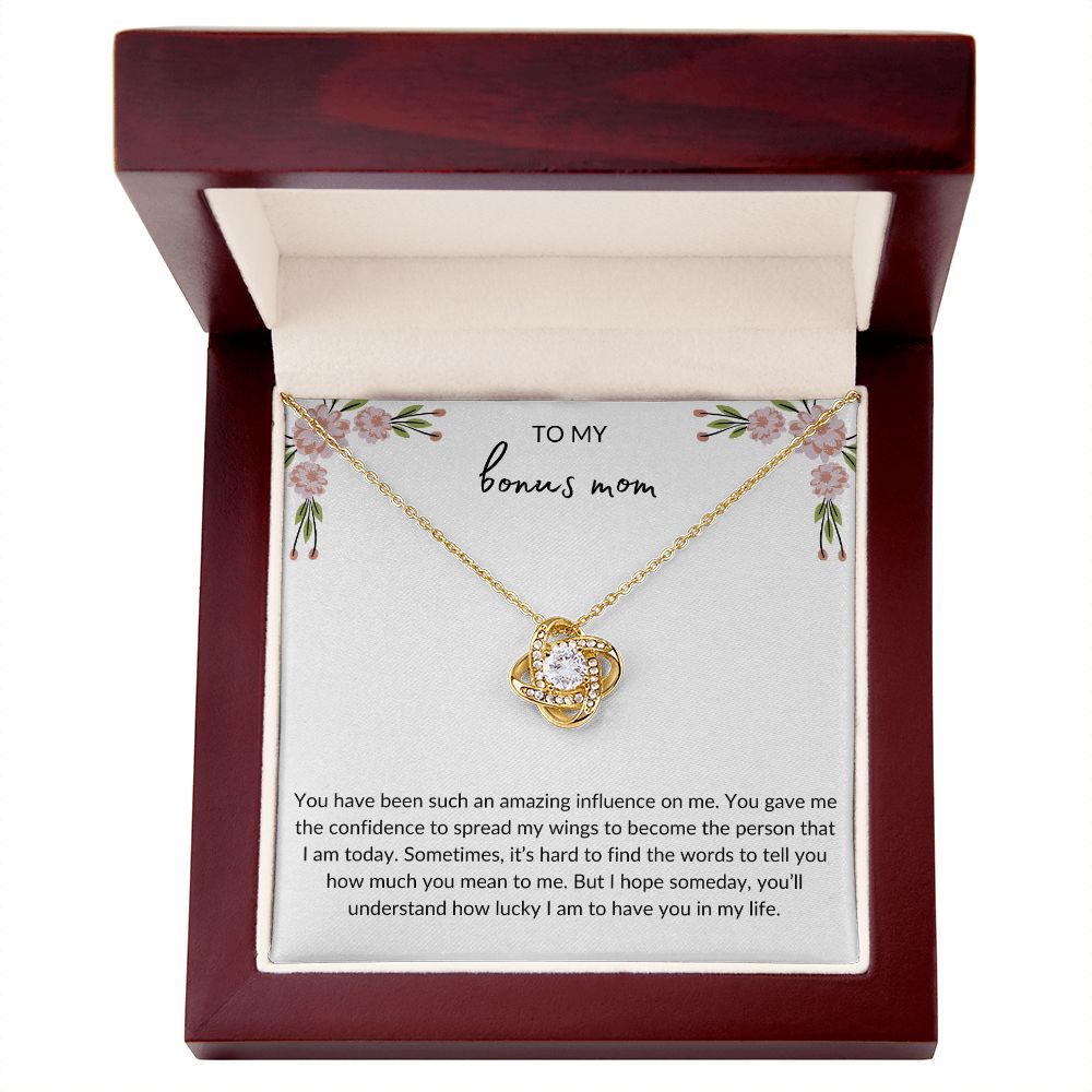 To My Bonus Mom | Love Knot Necklace