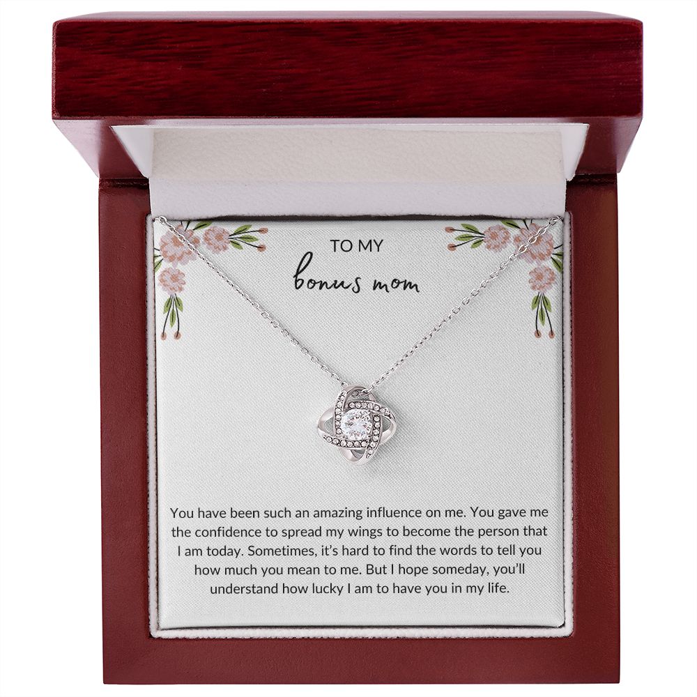 To My Bonus Mom | Love Knot Necklace