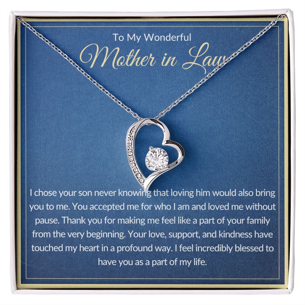 To My Wonderful Mother In Law | Forever Love Necklace