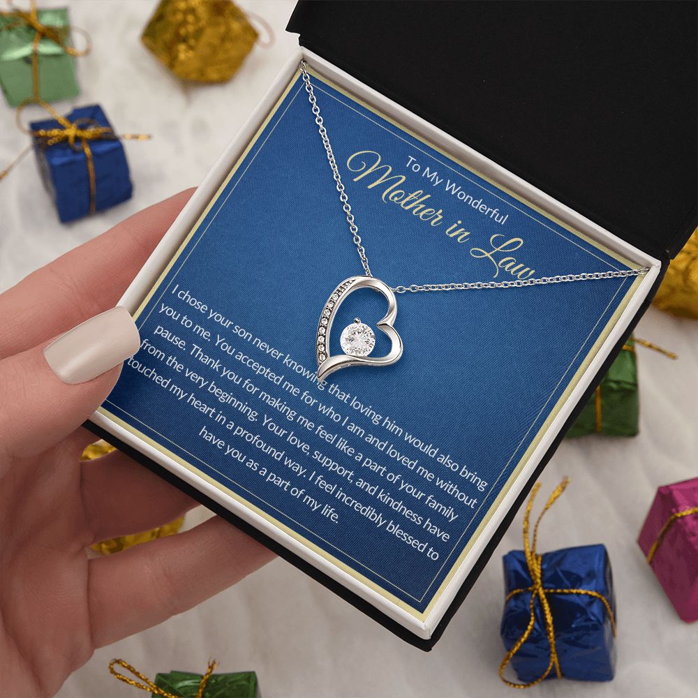 To My Wonderful Mother In Law | Forever Love Necklace