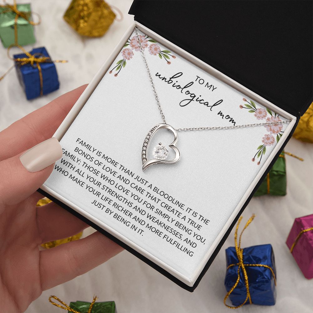 To My Unbiological Mom | Family - Forever Love Necklace
