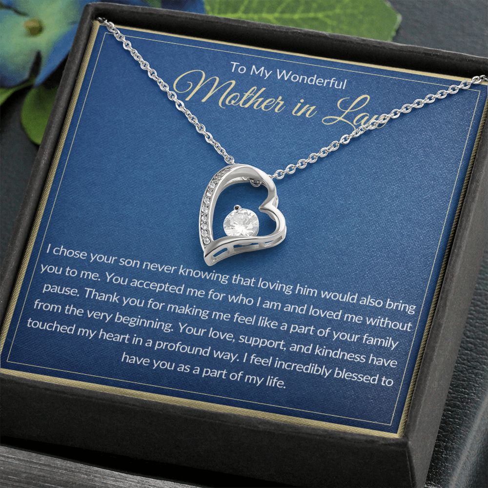 To My Wonderful Mother In Law | Forever Love Necklace