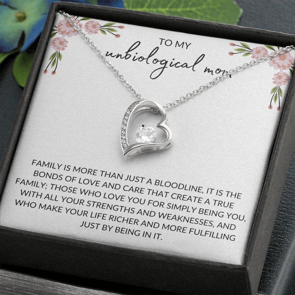 To My Unbiological Mom | Family - Forever Love Necklace