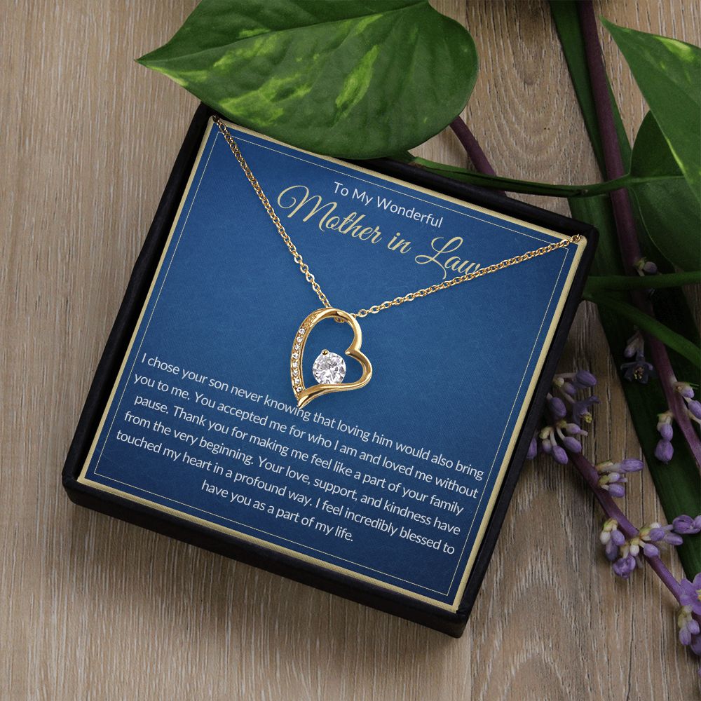 To My Wonderful Mother In Law | Forever Love Necklace