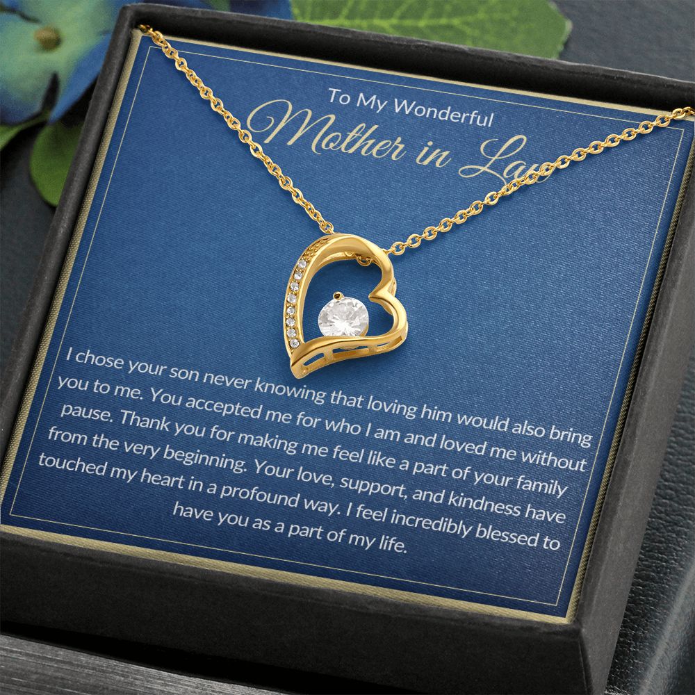 To My Wonderful Mother In Law | Forever Love Necklace