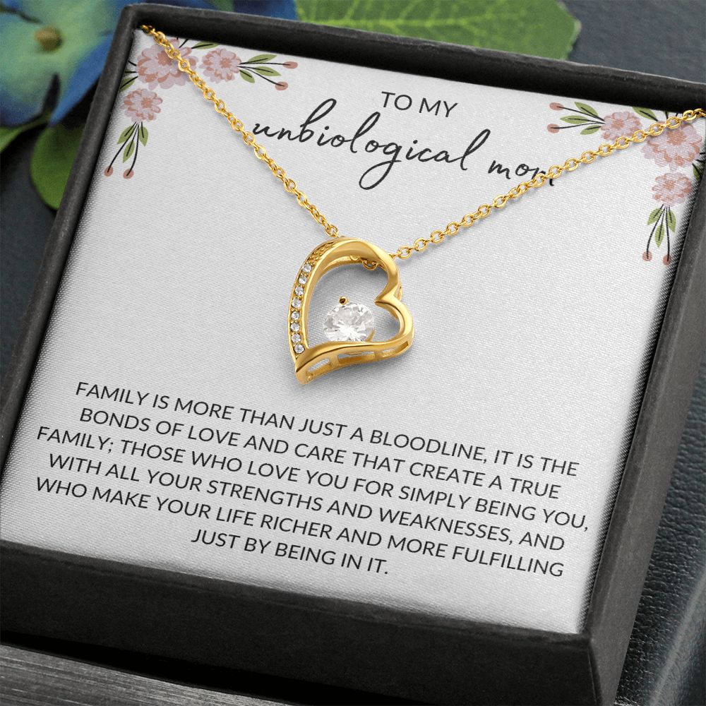 To My Unbiological Mom | Family - Forever Love Necklace